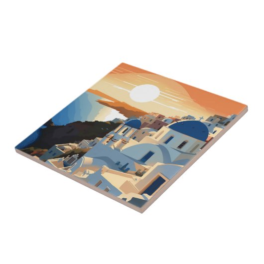 SANTORINI GRIECHENLAND #1 FLIESE (Seite)