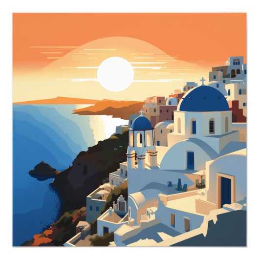 SANTORINI GRIECHENLAND #1 FOTODRUCK (Vorne)