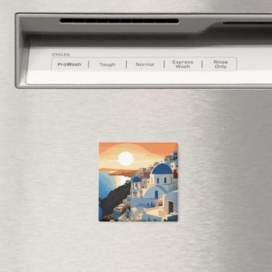 SANTORINI GRIECHENLAND #1 MAGNET (In Situ (Geschirrspüler))