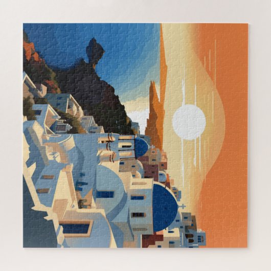 SANTORINI GRIECHENLAND #1 PUZZLE (Horizontal)
