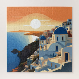 SANTORINI GRIECHENLAND #1 PUZZLE