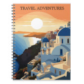 SANTORINI GRIECHENLAND #1 REISE JOURNAL NOTIZBLOCK (Vorderseite)