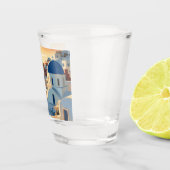 SANTORINI GRIECHENLAND #1 SCHNAPSGLAS (Rechts)