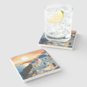 SANTORINI GRIECHENLAND #1 STEINUNTERSETZER (Seitenansicht)