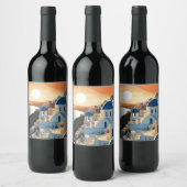 SANTORINI GRIECHENLAND #1 WEINETIKETT (Flaschen)