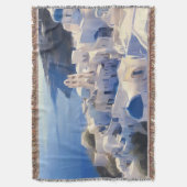 Santorini Griechenland Aquarellmalerei Decke (Vorderseite Vertikal)