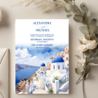 Santorini Griechenland Architectur Wasserfarbenhoc