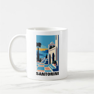 Santorini Griechenland Architektur Malerei Kaffeetasse