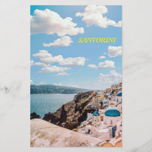 Santorini, Griechenland Beach House Briefpapier (Vorderseite)