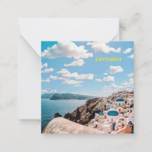Santorini, Griechenland Beach House Mitteilungskarte