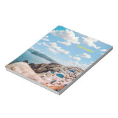 Santorini, Griechenland Beach House Notizblock (Rotiert)