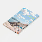 Santorini, Griechenland Beach House Post-it Klebezettel (angewinkelt)