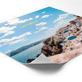 Santorini, Griechenland Beach House Poster (Ecke)