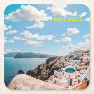 Santorini, Griechenland Beach House Rechteckiger Pappuntersetzer