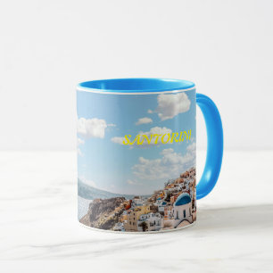 Santorini, Griechenland Beach House Tasse