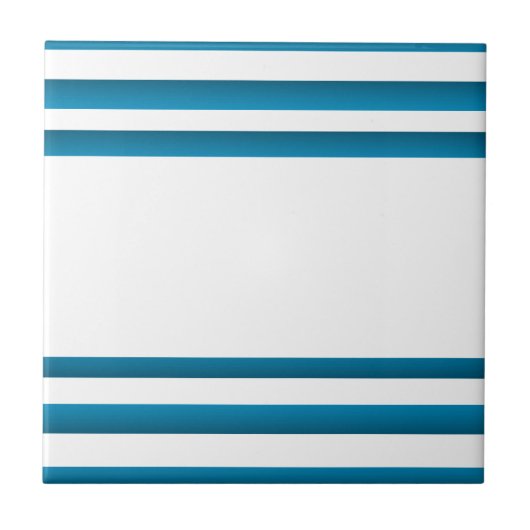 Santorini Griechenland blauer Entwurf Fliese (Vorderseite)