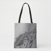 Santorini Griechenland Bleistift Sketch Tasche (Vorderseite)