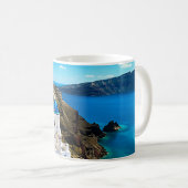 Santorini, Griechenland Blue Domes Kaffeetasse (VorderseiteRechts)