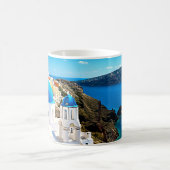Santorini, Griechenland Blue Domes Kaffeetasse (Mittel)