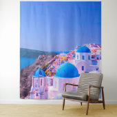 Santorini Griechenland Blue Island Foto Stand Hint Wandteppich (Beispiel)
