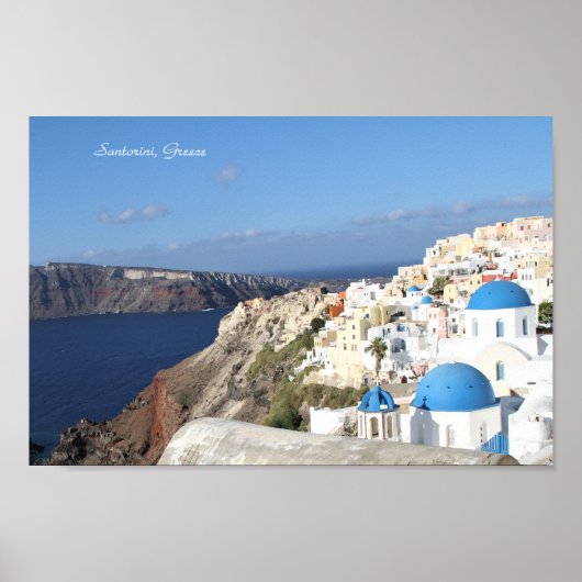 Santorini, Griechenland, Dorf Oia, Fotografie Poster (Vorne)