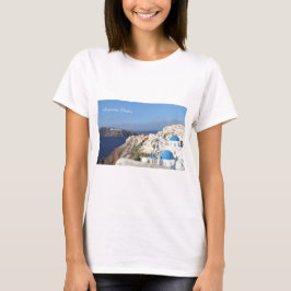 Santorini, Griechenland, Dorf von Oia, Fotografie T-Shirt