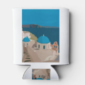 Santorini Griechenland Dosenkühler (Rückseite)