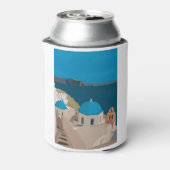 Santorini Griechenland Dosenkühler (Kanne Rückseite)