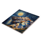 Santorini, Griechenland durch Moon light - Griechi Fliese (Seite)