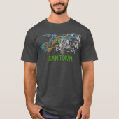 Santorini Griechenland Einmaliges Kunsthandwerk Mä T-Shirt (Vorderseite)