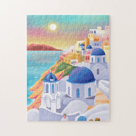 Santorini Griechenland - Europa Art Destination Tr Puzzle (Vertikal)
