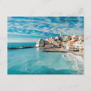 Santorini Griechenland Feiertagspostkarte