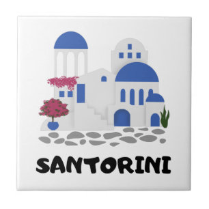 Santorini Griechenland Fliese