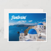 Santorini Griechenland Foto Postcard Postkarte (Vorne/Hinten)