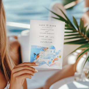 Santorini Griechenland Foto Save the Date Einladung
