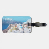 Santorini, Griechenland Gepäckanhänger (Rückseite horizontal)