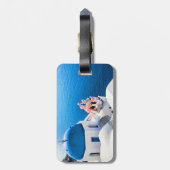 Santorini, Griechenland Gepäckanhänger (Rückseite vertikal)