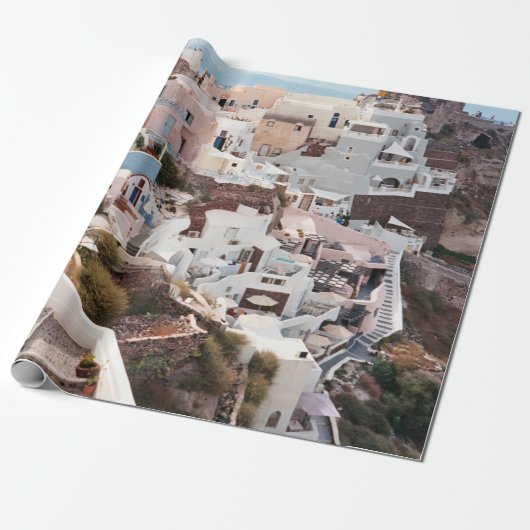 SANTORINI GRIECHENLAND GESCHENKPAPIER (Ungerollt)