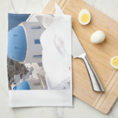 Santorini Griechenland Geschirrtuch (Viertel Falte)