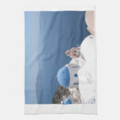 Santorini Griechenland Geschirrtuch (Vertikal)