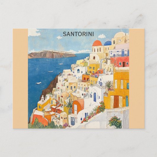 Santorini Griechenland Griechenland Griechenland W Postkarte (Vorderseite)