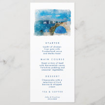 Santorini, Griechenland, griechische Hochzeitskart