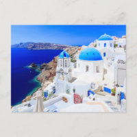 Santorini, Griechenland, griechische Insel Postcar