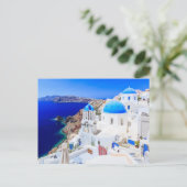 Santorini, Griechenland, griechische Insel Postcar Postkarte (Stehend Vorderseite)