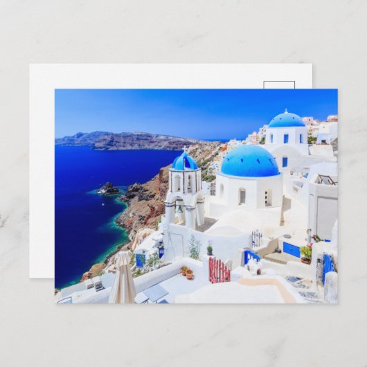 Santorini, Griechenland, griechische Insel Postcar Postkarte (Vorne/Hinten)