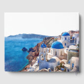Santorini Griechenland Hochzeit Gästebuch (Rückseite)