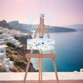 Santorini Griechenland Hochzeit in Urlaubsort Acrylschild