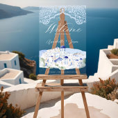 Santorini Griechenland Hochzeit in Urlaubsort Acrylschild
