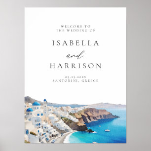 SANTORINI GRIECHENLAND Hochzeit in Urlaubsort Will Poster