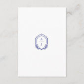 Santorini Griechenland Hochzeitsempfang Begleitkarte (Rückseite)